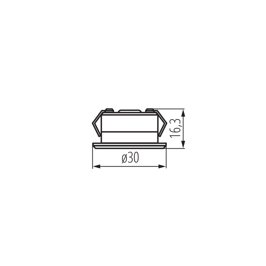 Lampada da incasso da esterno LED IMBER LED/1W/12V 6500K diametro 3 cm 40 lm IP65 bianco