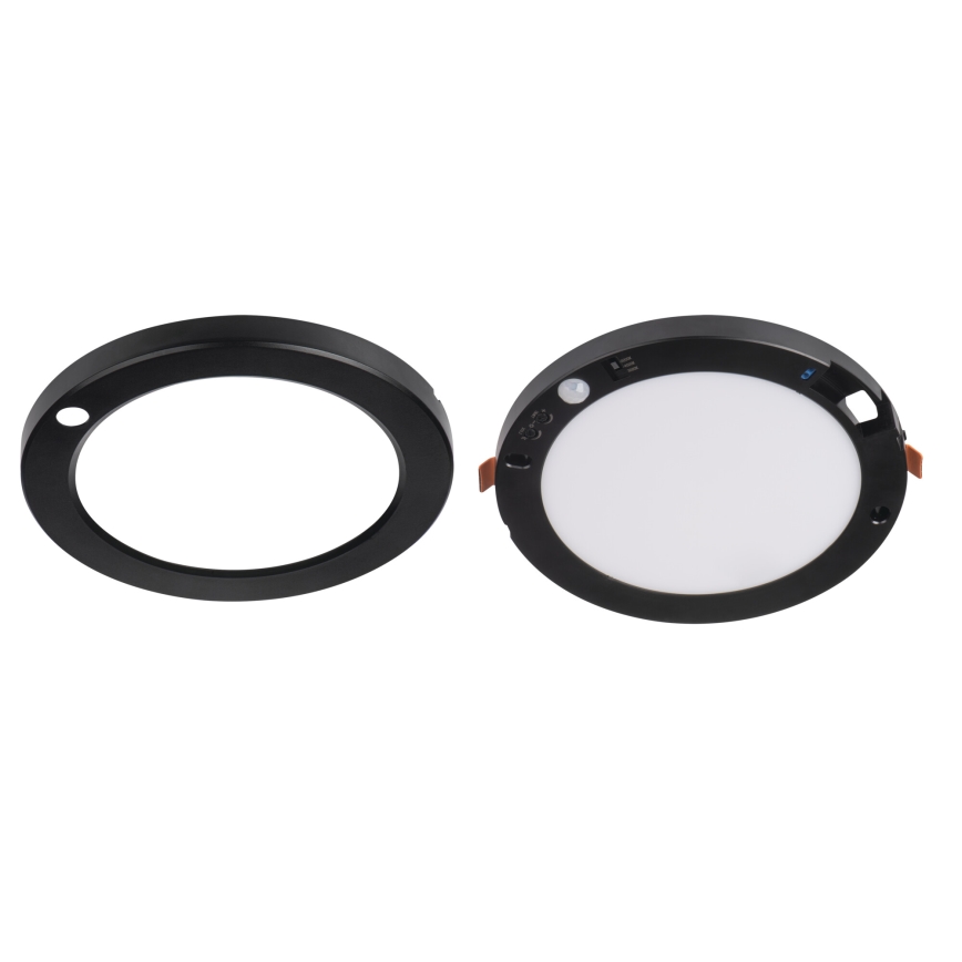 LED-Decken-/Einbauleuchte mit Bewegungssensor 2-in-1 ERGA LED/17W/230V 3000/4000/6500K schwarz