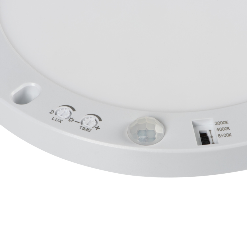 Plafoniera LED da soffitto/incasso con sensore di movimento 2 in 1 ERGA LED/17W/230V 3000/4000/6500K bianco