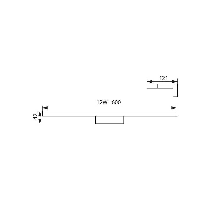 Illuminazione a LED per specchi da bagno LED/12W/230V
