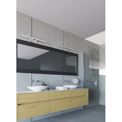 Illuminazione a LED per specchio da bagno ASTEN LED/12W/230V IP44 cromo lucido