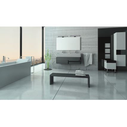 Éclairage miroir salle de bain ASTEN LED/8W/230V IP44 noir