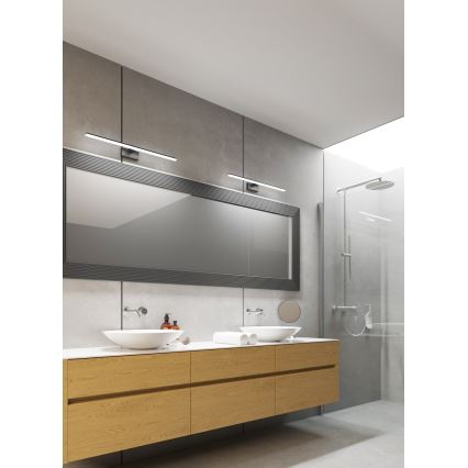 Illuminazione a LED per specchio da bagno ASTEN LED/12W/230V IP44 nero