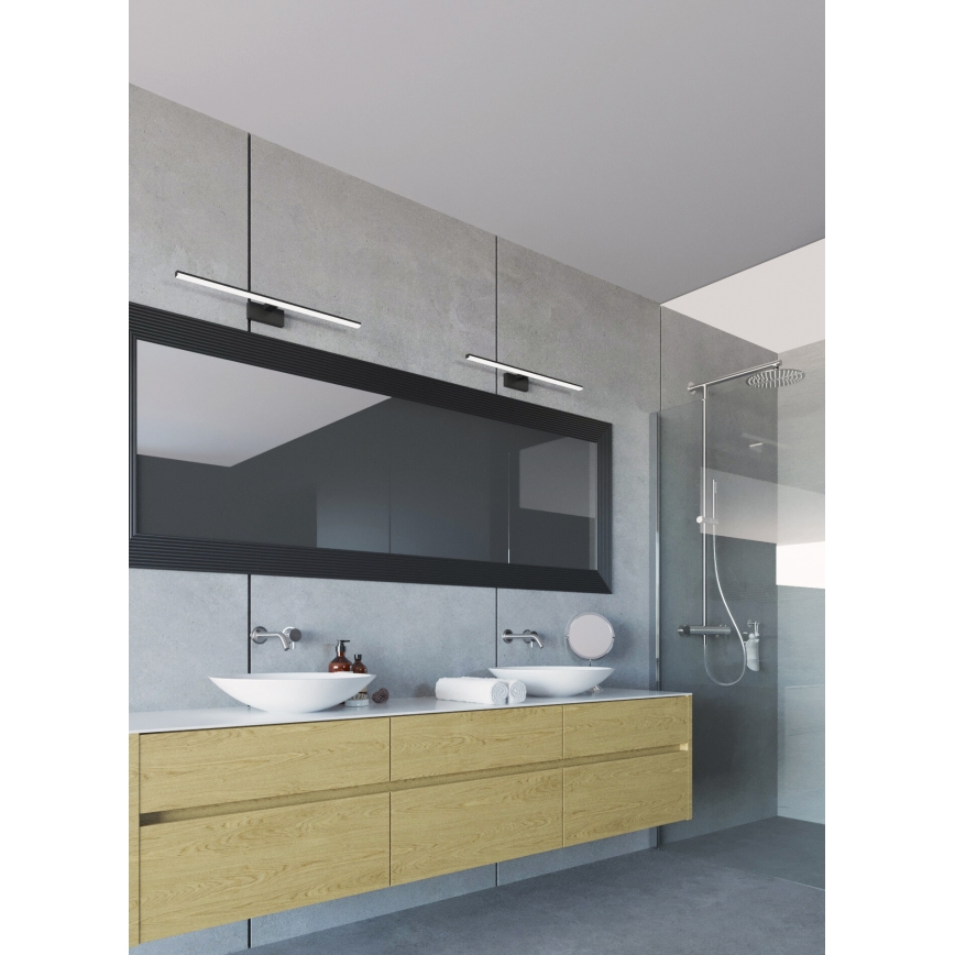 Illuminazione a LED per specchio da bagno ASTEN LED/12W/230V IP44 nero