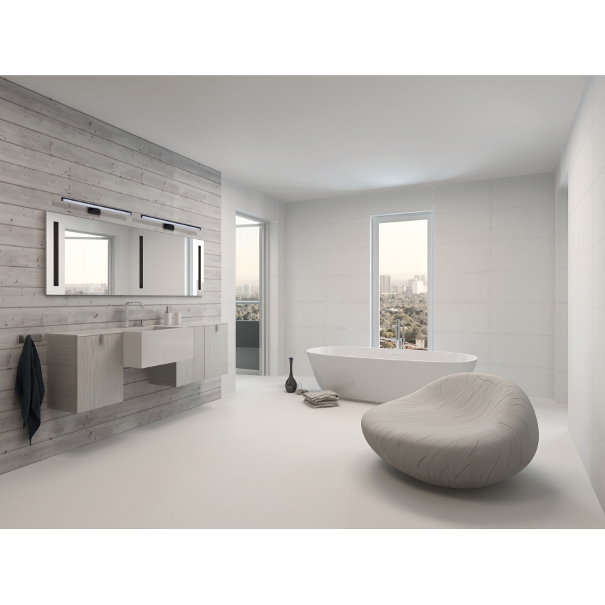 Illuminazione a LED per specchio da bagno ASTEN LED/12W/230V IP44 nero