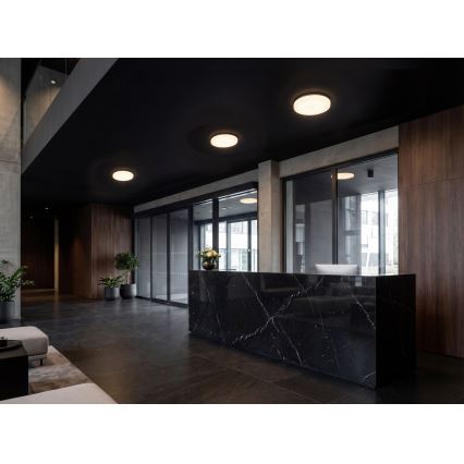 Plafoniera LED VARSO con sensore di movimento e sensore crepuscolare LED/22/30W/230V 3000/4000/6500K Ø 33 cm IP54