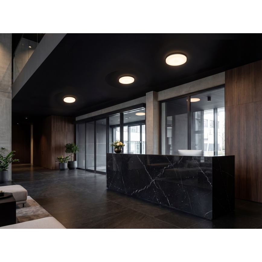 Plafoniera LED VARSO con sensore di movimento e sensore crepuscolare LED/22/30W/230V 3000/4000/6500K Ø 33 cm IP54