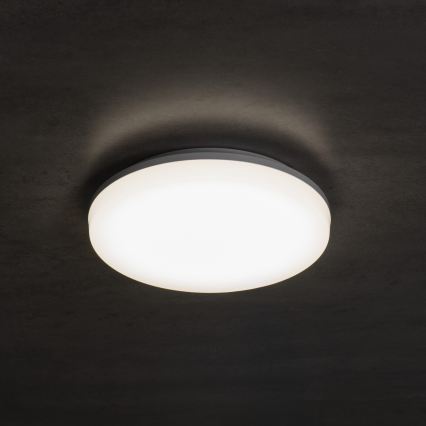 Plafonnier LED avec détecteur de mouvement et capteur crépusculaire VARSO LED/22/30W/230V 3000/4000/6500K Ø 33 cm IP54