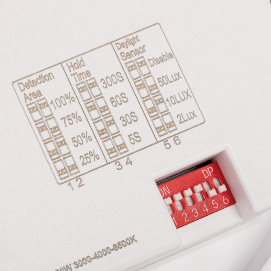 Plafonnier LED avec détecteur de mouvement et capteur crépusculaire VARSO LED/22/30W/230V 3000/4000/6500K Ø 33 cm IP54