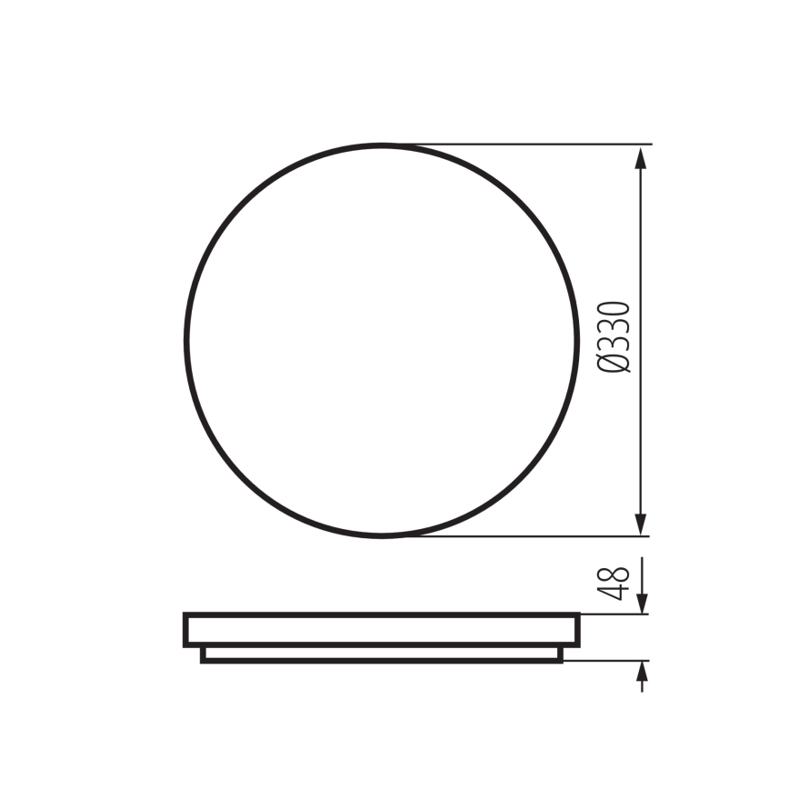 Plafonnier LED avec détecteur de mouvement et capteur crépusculaire VARSO LED/22/30W/230V 3000/4000/6500K Ø 33 cm IP54