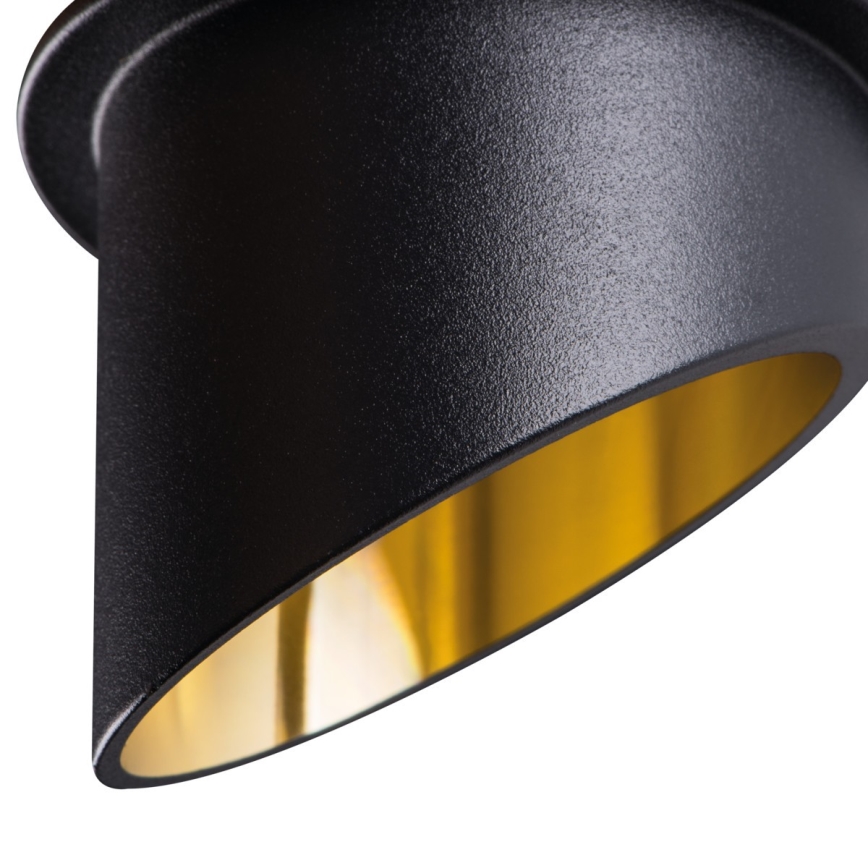 Faretto da incasso SPAG GU10/35W nero/oro