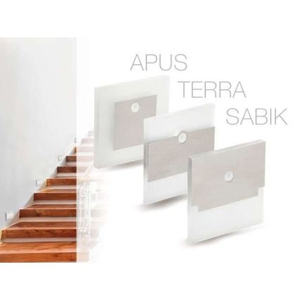 Illuminazione scale LED APUS con sensore LED/0,8W/12V 3000K