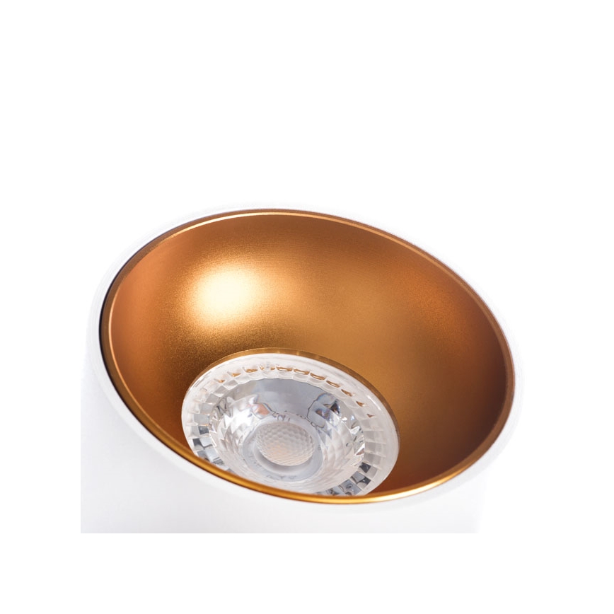 Faretto RITI 1xGU10/10W/230V bianco/oro