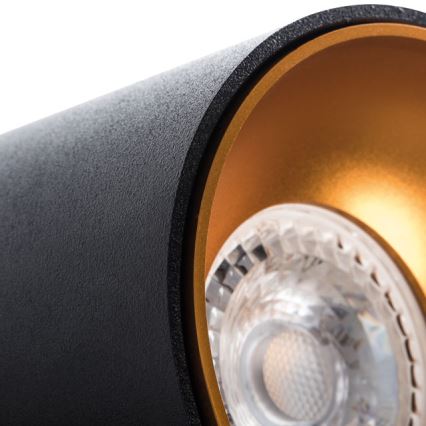 Faretto RITI 1xGU10/10W/230V nero/oro