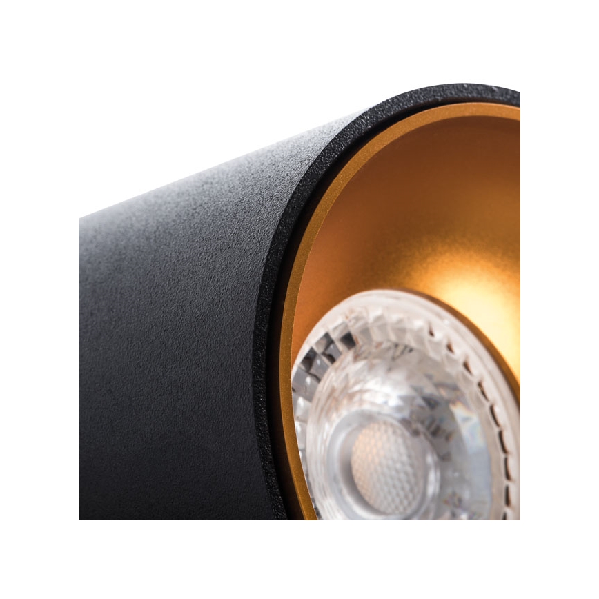Faretto RITI 1xGU10/10W/230V nero/oro