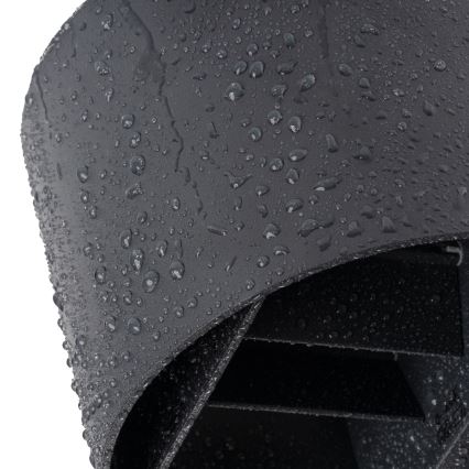 Lampada da parete LED per esterni con sensore di movimento e sensore crepuscolare REKA LED/7W/230V IP54, antracite, rotonda