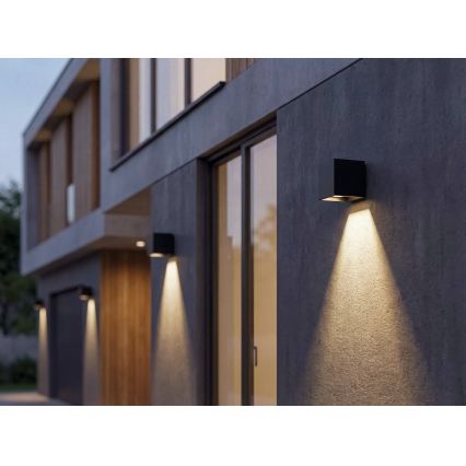 Lampada da parete solare LED con sensore REKA LED/3W/3,7V 1800 mAh 3000/4000/6500K IP65 antracite