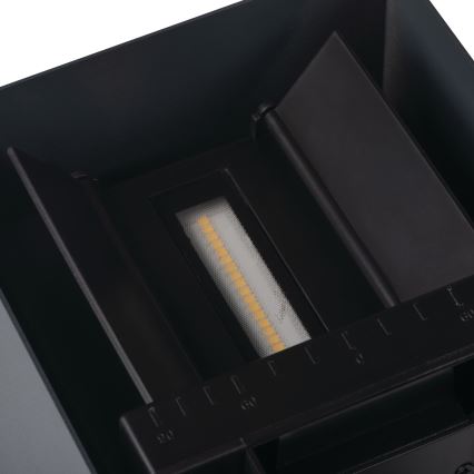 LED-Solar-Wandleuchte mit Sensor REKA LED/6W/3,7V 1800 mAh 3000/4000/6500K IP65 schwarz