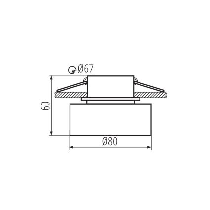 Faretto da incasso GOVIK GU10/10W bianco/oro