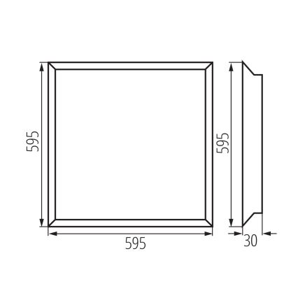 Pannello LED da incasso BAREV ECO LED/36W/230V 4000K 60x60 cm