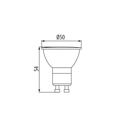 Lampadina LED GU10/2,7W/230V 4000K