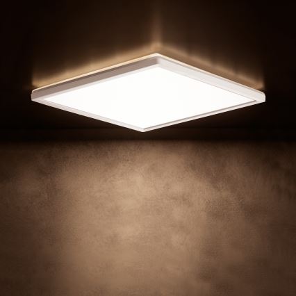 Plafonnier LED AZPO LED/12,3W/230V 3000/4000/6000K 22,5x22,5 cm IP54 blanc