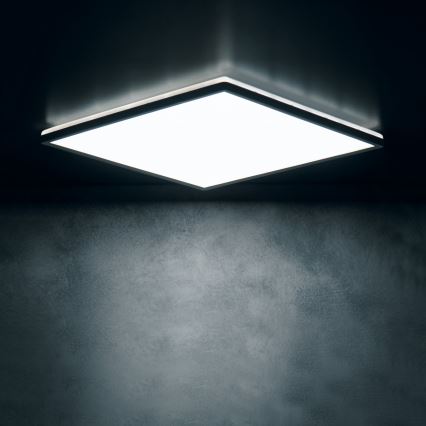 Plafoniera LED AZPO LED/12,3W/230V 3000/4000/6000K 22,5x22,5 cm IP54 nera