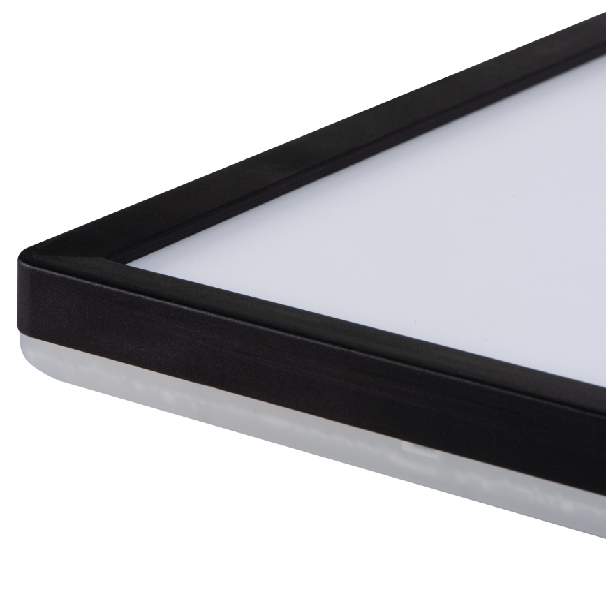 Plafonnier LED AZPO LED/12,3W/230V 3000/4000/6000K 22,5x22,5 cm IP54 noir