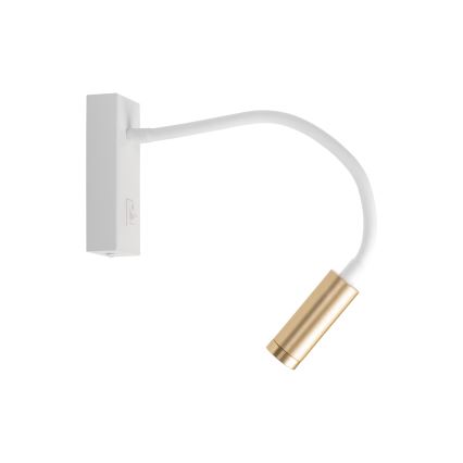 Lampada flessibile LED TONIL LED/3,3W/230V bianco/oro