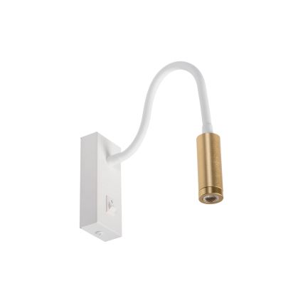 Lampe flexible LED TONIL LED/3,3W/230V blanc/doré
