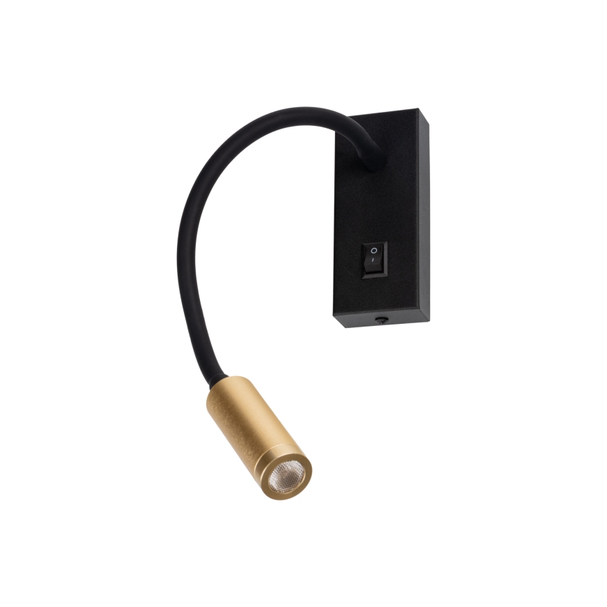 Lampada flessibile LED TONIL LED/3,3W/230V nera/dorata