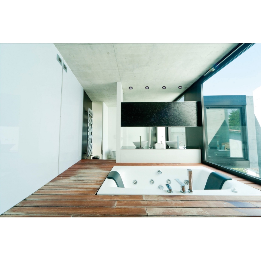 Luce da incasso per bagno FLINI 10W IP44 nera