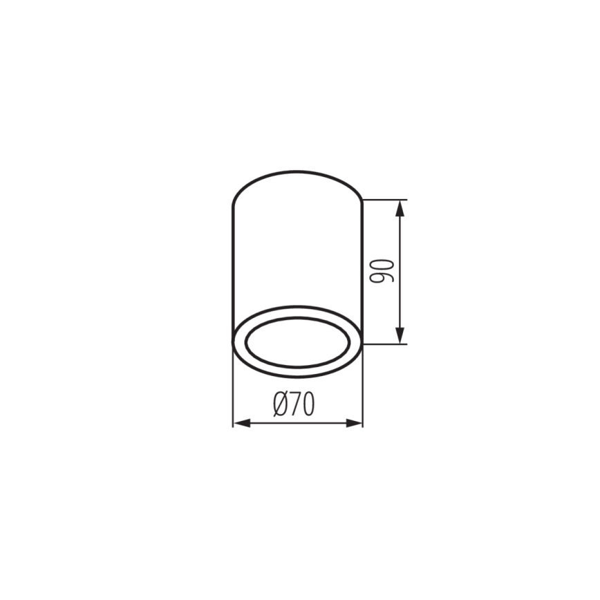 Außenstrahler AQILO 1xGU10/7W/230V IP65 weiß