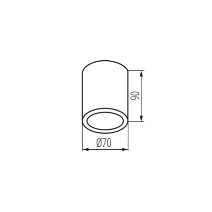 Außenstrahler AQILO 1xGU10/7W/230V IP65 schwarz