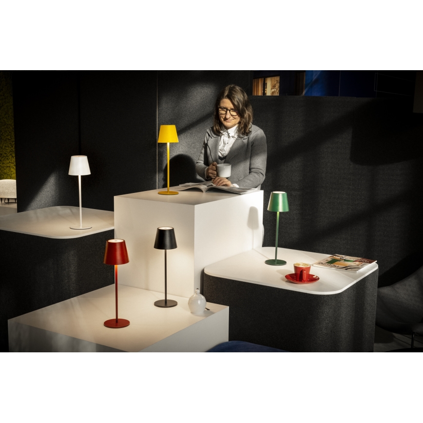 Lampe de table à intensité variable rechargeable INITA LED/1,2W/1800 mAh IP54 noir