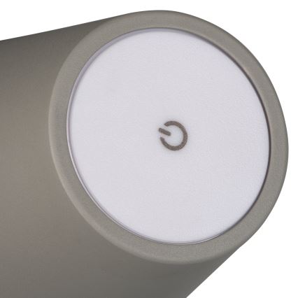 LED Lampada da tavolo ricaricabile dimmerabile INITA LED/1,2W/1800 mAh IP54 grigio