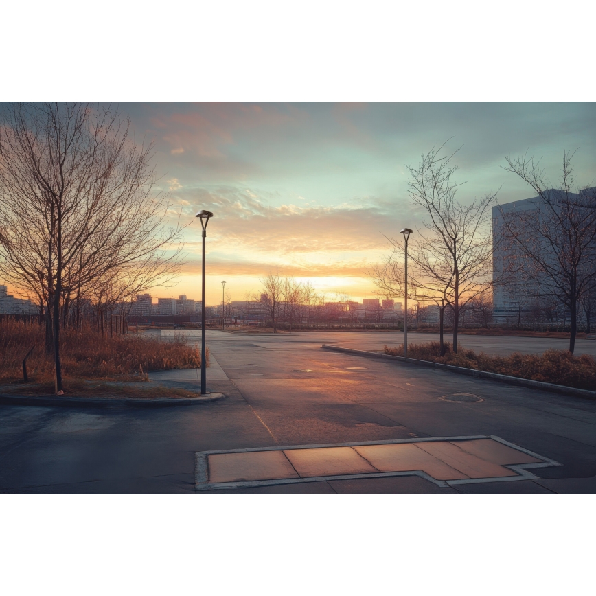 Lampadaire PARCOLI LED/30/40/50W/230V 3000/4000/6500K IP66 gris