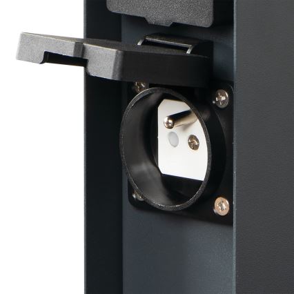 Outdoor-Steckdosensäule DASTO 2Z Type E 230V IP44 anthrazit