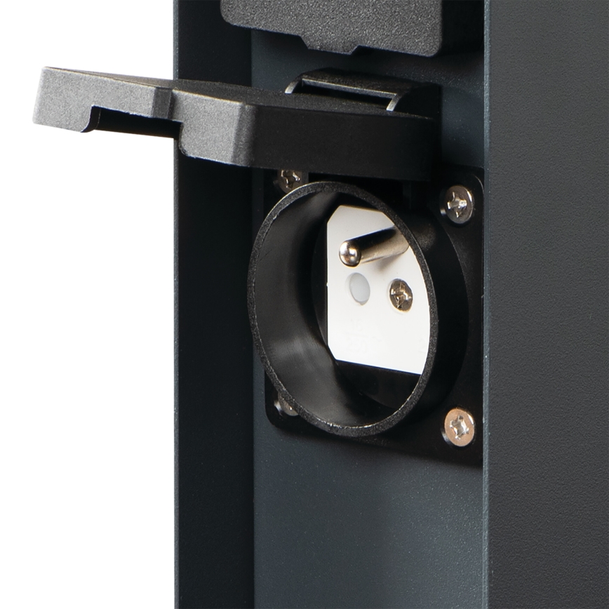 Outdoor-Steckdosensäule DASTO 2Z Type E 230V IP44 anthrazit
