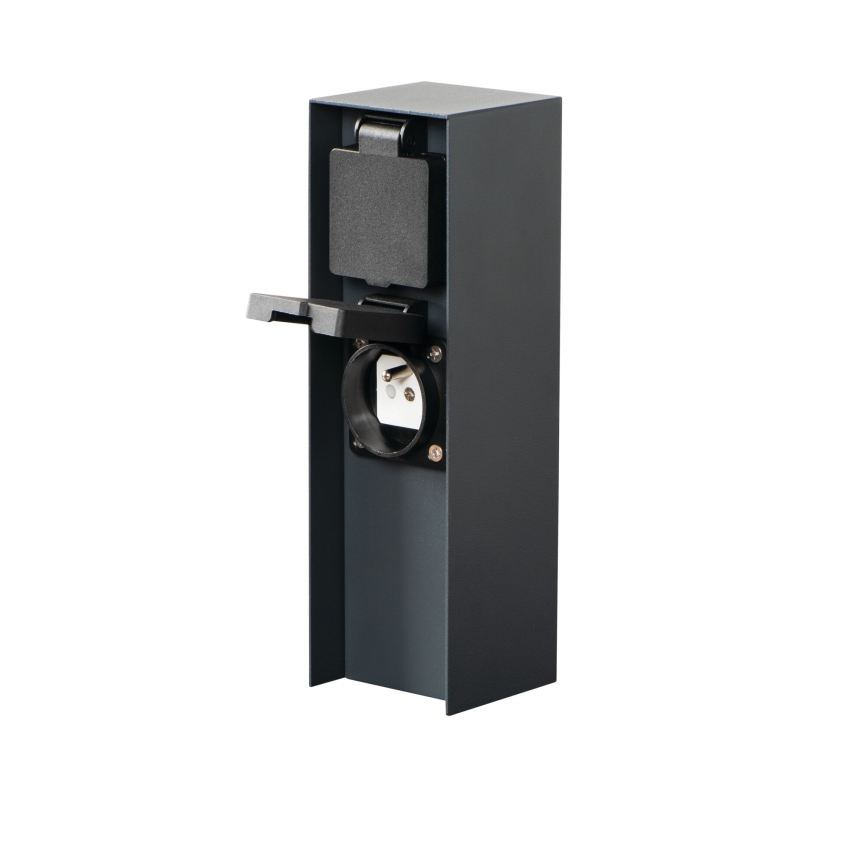 Outdoor-Steckdosensäule DASTO 2Z Type E 230V IP44 anthrazit