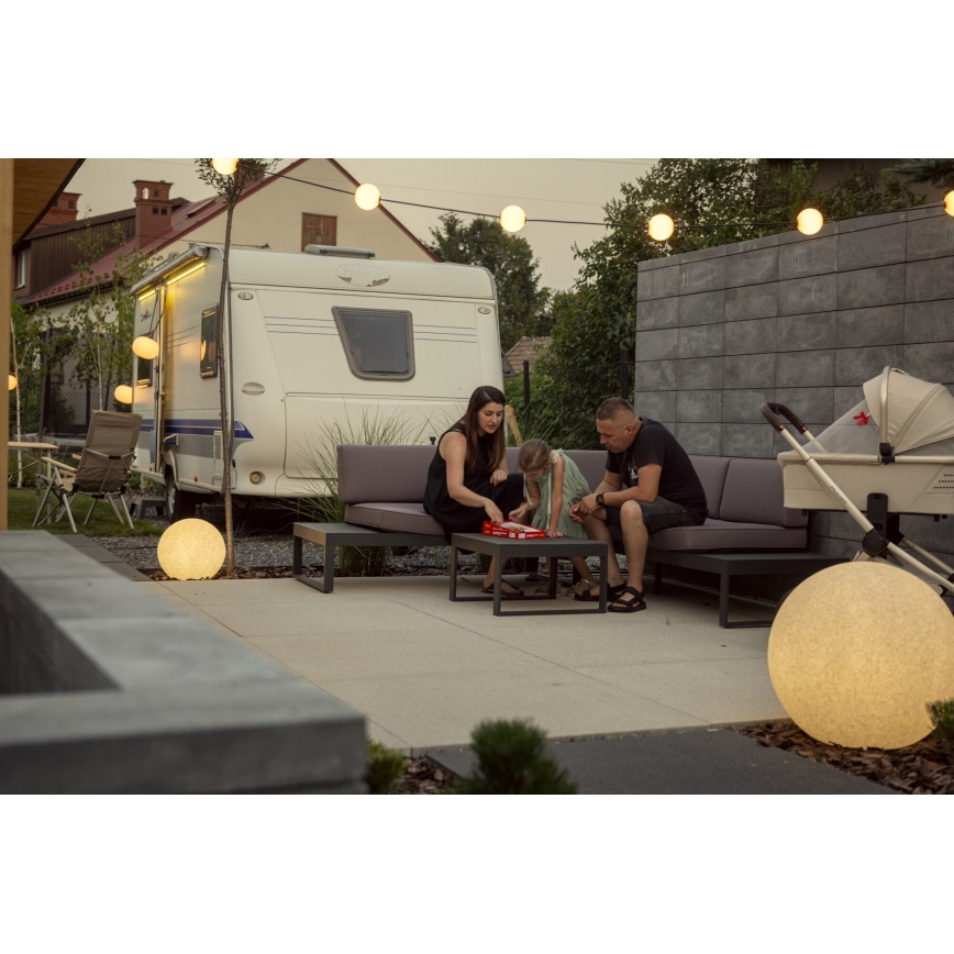 Lampe d'extérieur STONO 1xE27/15W/230V Ø 23 cm IP65