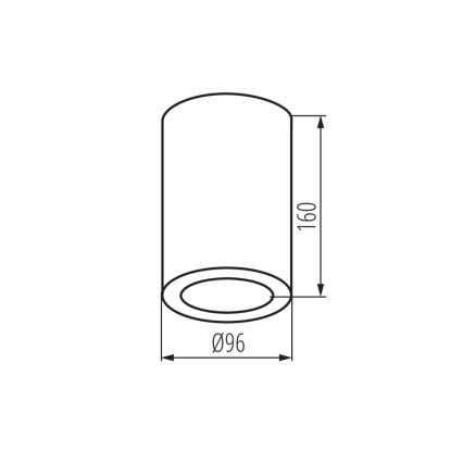 Badezimmerstrahler AQILO 1xE27/20W/230V IP65 anthrazit