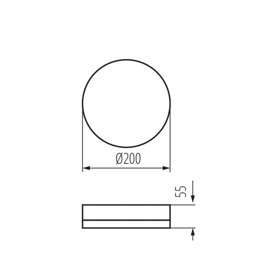Plafoniera LED tecnica con sensore di movimento IPER LED/19W/230V IK10 IP65 arrotondato bianco
