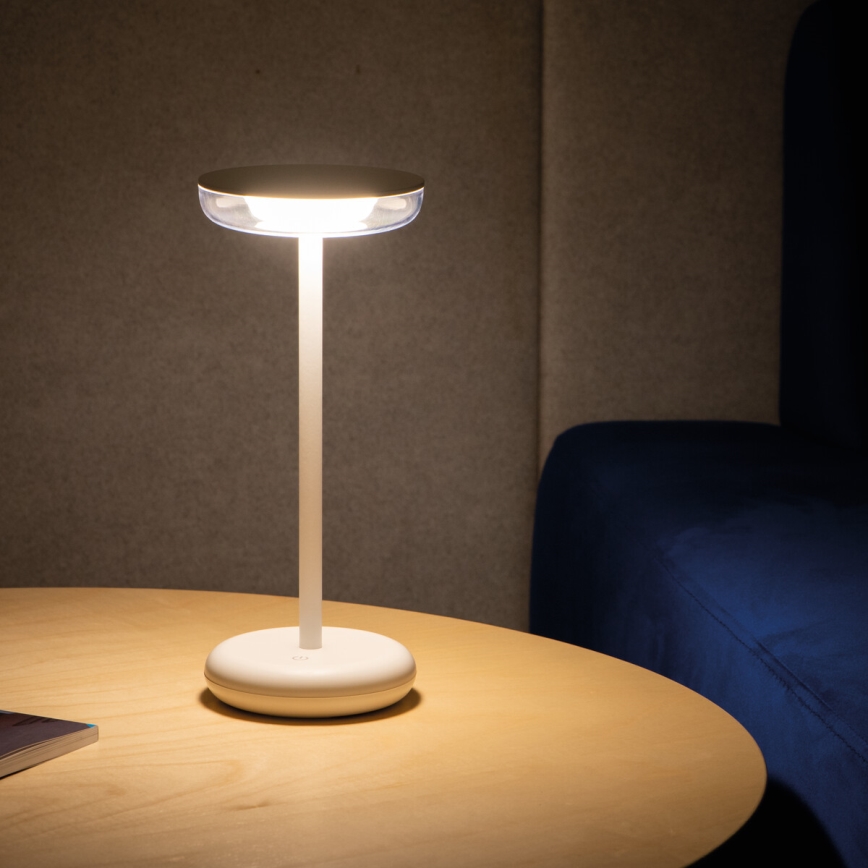 Kanlux 37310 - Lampada ricaricabile dimmerabile FLUXY LED/1,7W/1800 mAh IP44 bianco