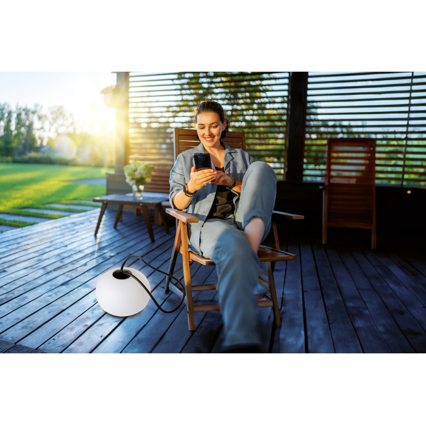 LED Dimmerabile per esterni rechargeable Lampada a sospensione STONO LED/1W/3000 mAh IP54