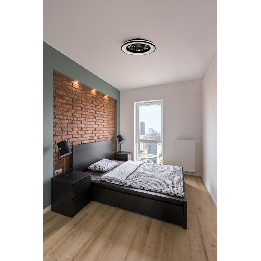 LED Plafoniera dimmerabile con ventilatore PLAVE LED/48W/230V 3000/4000/6500K + telecomando