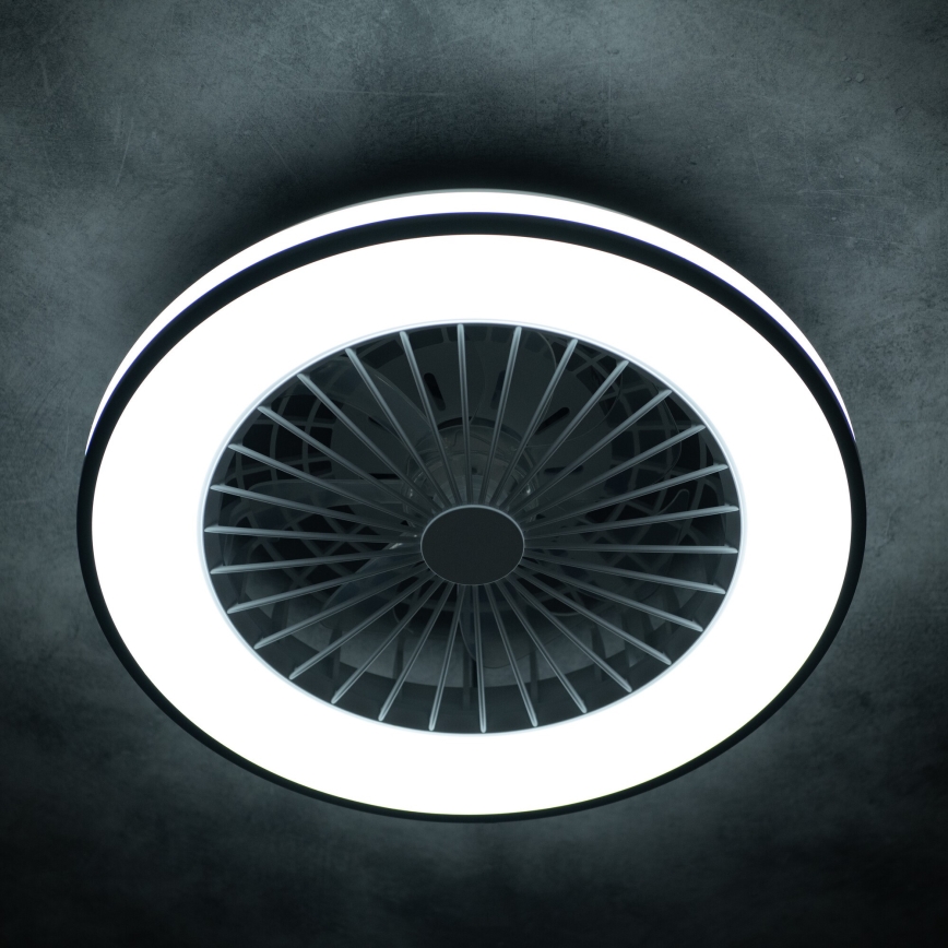 LED Plafoniera dimmerabile con ventilatore PLAVE LED/48W/230V 3000/4000/6500K + telecomando