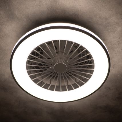 Plafonnier à intensité variable avec ventilateur PLAVE LED/48W/230V 3000/4000/6500K + Télécommande