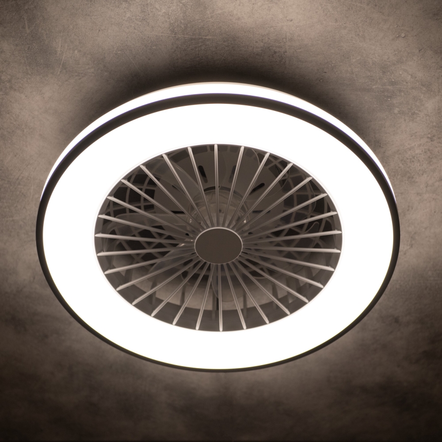 Plafonnier à intensité variable avec ventilateur PLAVE LED/48W/230V 3000/4000/6500K + Télécommande