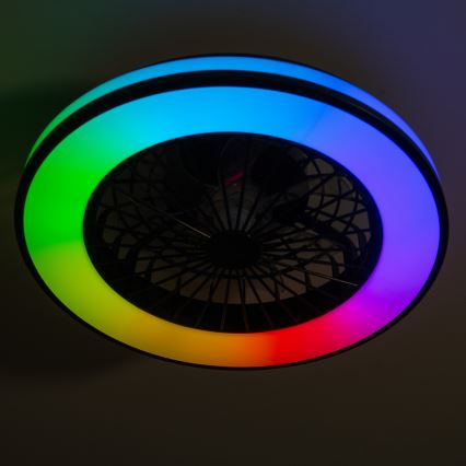 LED RGBW Plafoniera dimmerabile con ventilatore PLAVE LED/48W/230V 3000/4000/6500K + telecomando